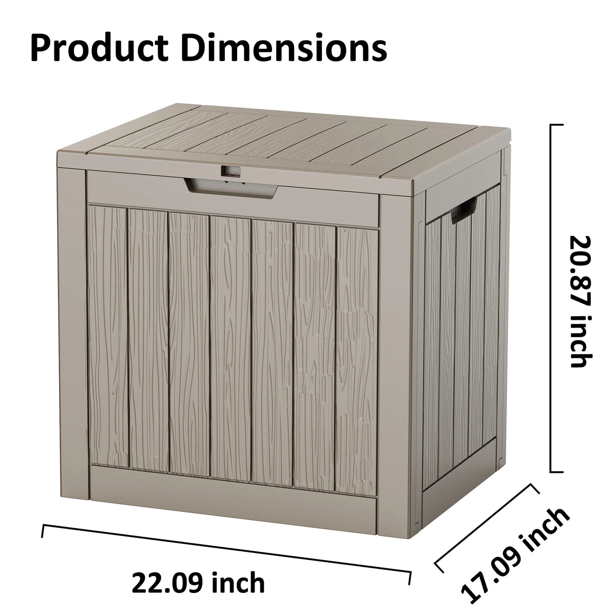 Brand None 30 Gallon Outdoor Water Resistant Deck Storage Box With Lock
