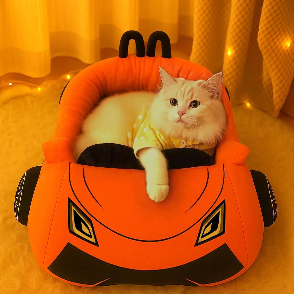 CWV Supercar Cat Bed, Soft Washable Cozy Pet Sleeping Mat
