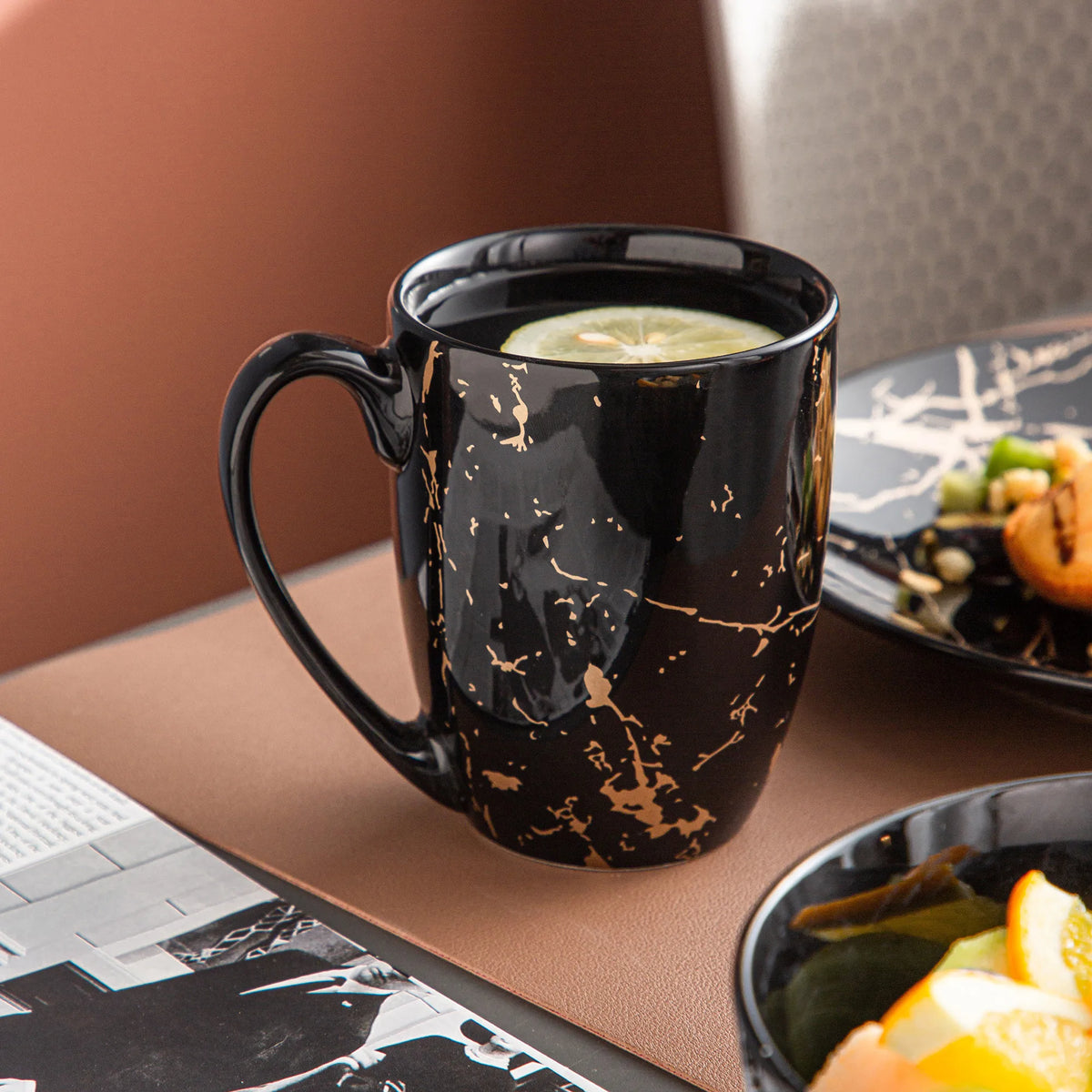 MALACASA Porcelain Dinnerware Set With Plates Bowls And Cups