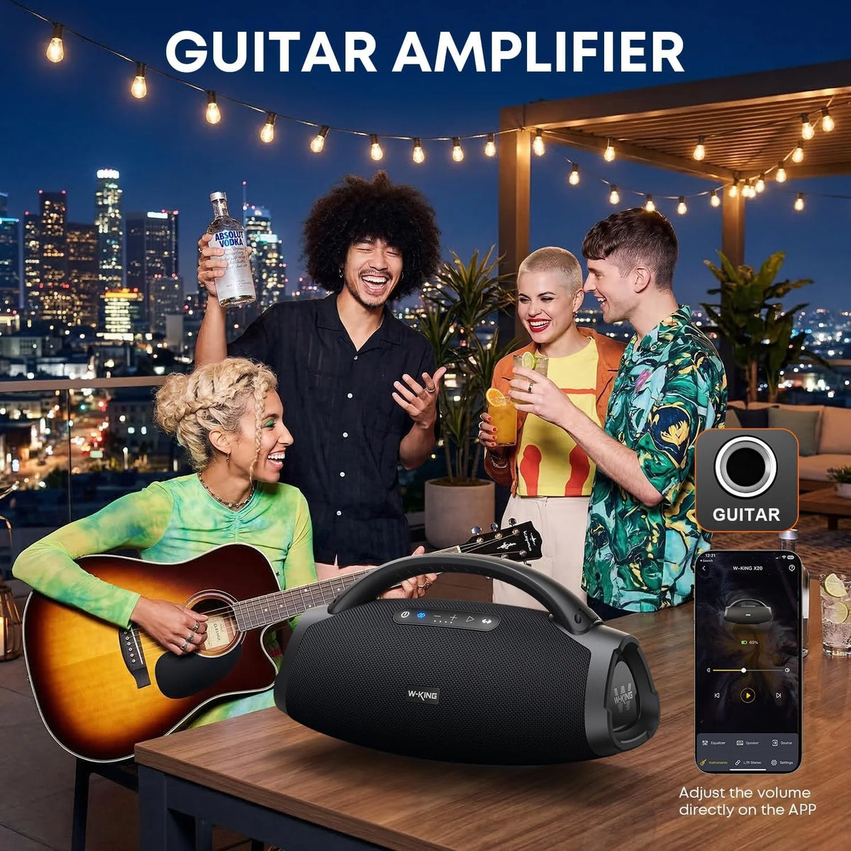 W-KING Wireless Bluetooth Speaker For Outdoor Entertainment