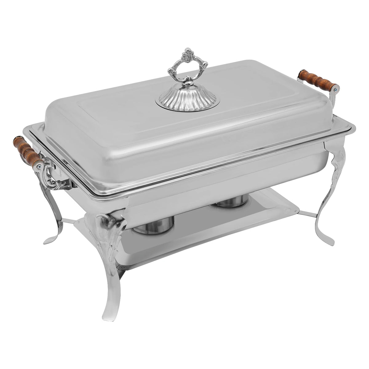Bymaocar Stainless Steel Single Burner Chafing Dish Food Warmer