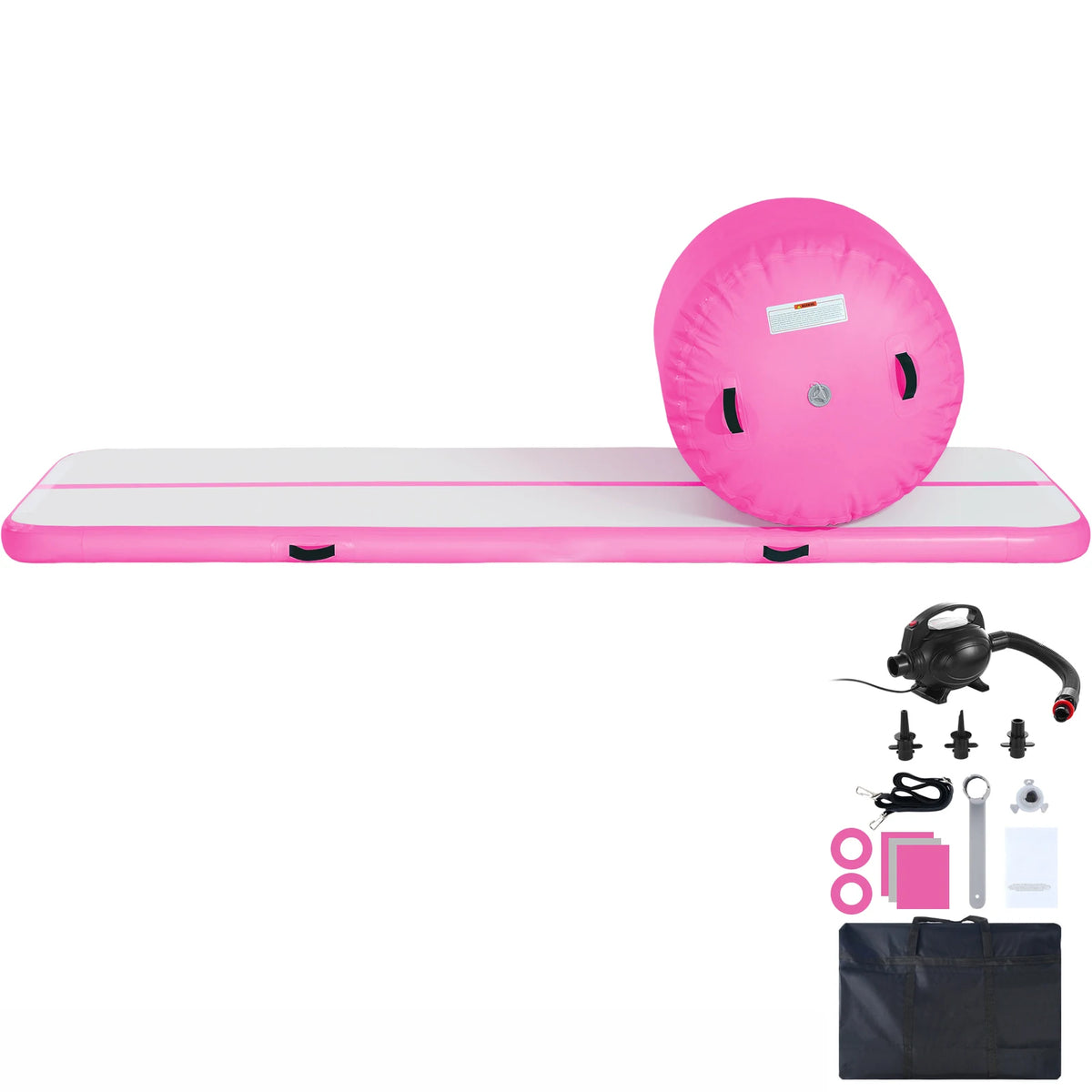 SucceBuy Inflatable Gymnastics Tumble Track Mat With Electric Pump