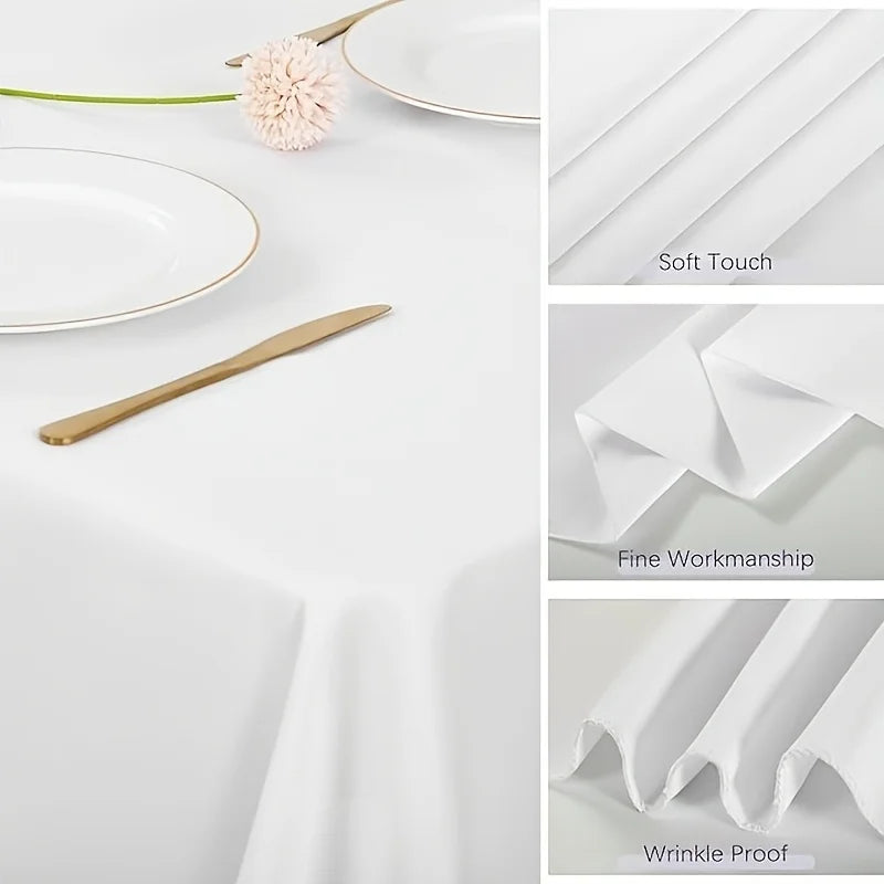 Reusable Washable Polyester Tablecloth For Weddings And Events