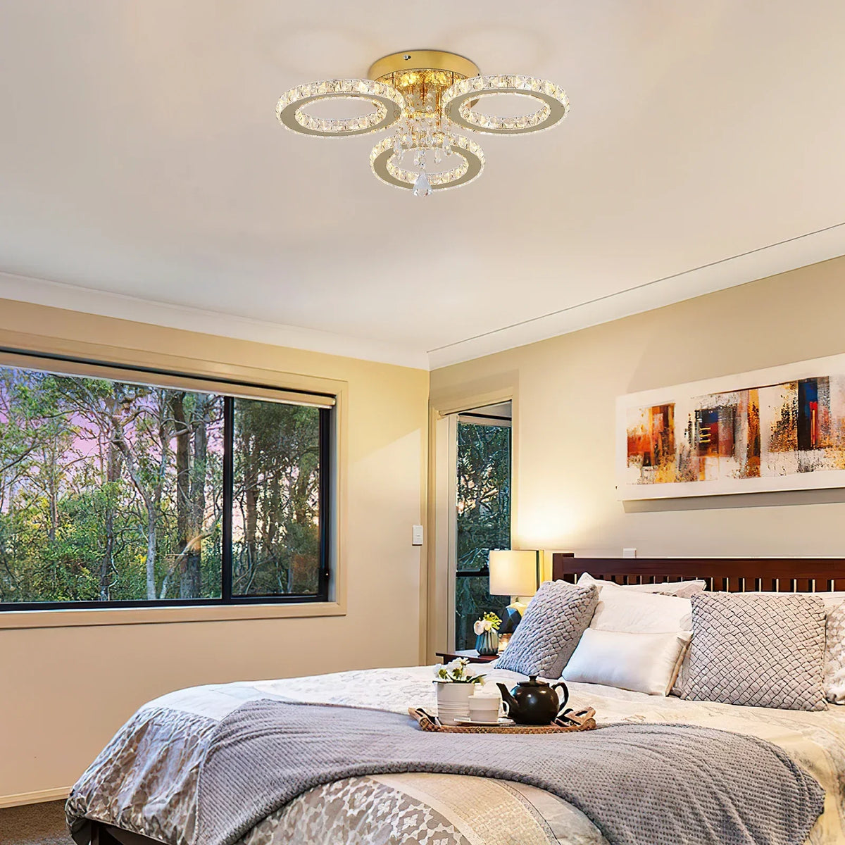 VETRULUS Crystal LED Ceiling Chandelier For Modern Home Lighting