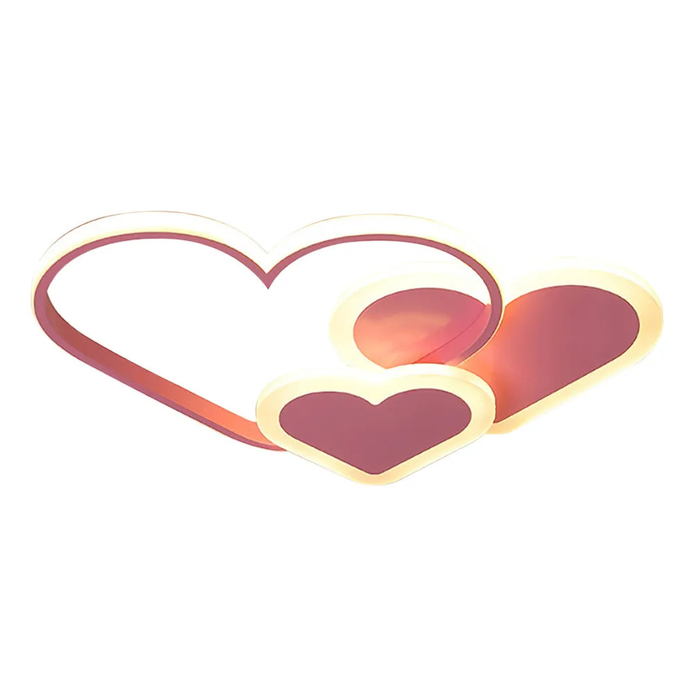 Heart-Shaped LED Ceiling Lamp 36W With Remote Control
