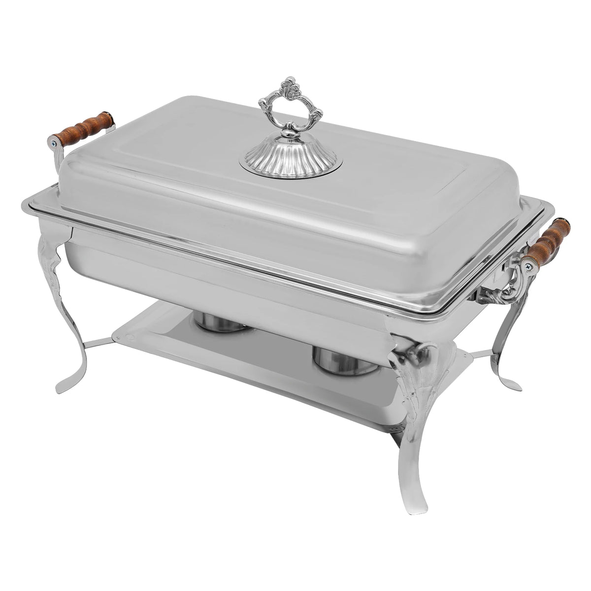 Bymaocar Stainless Steel Single Burner Chafing Dish Food Warmer