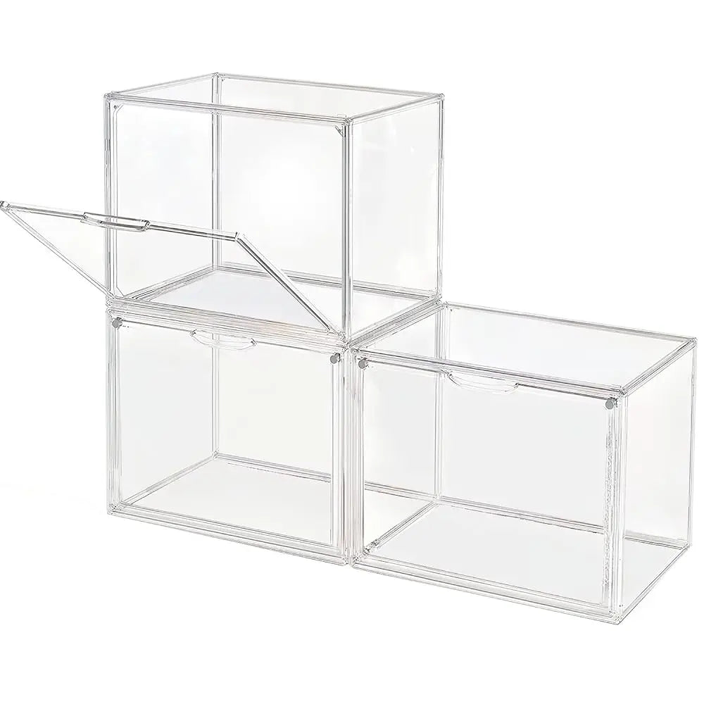 Clear Large Capacity Acrylic Display Case Storage Box Organizer For Figures Toys