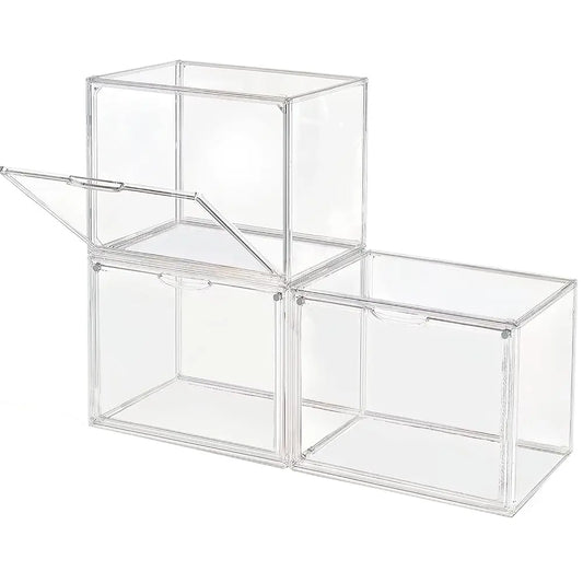 Clear Large Capacity Acrylic Display Case Storage Box Organizer For Figures Toys