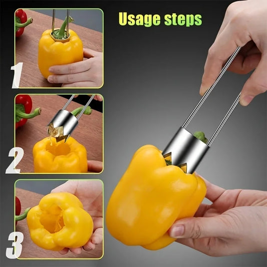 Stainless Steel Fruit And Vegetable Core Remover Portable Kitchen Tool