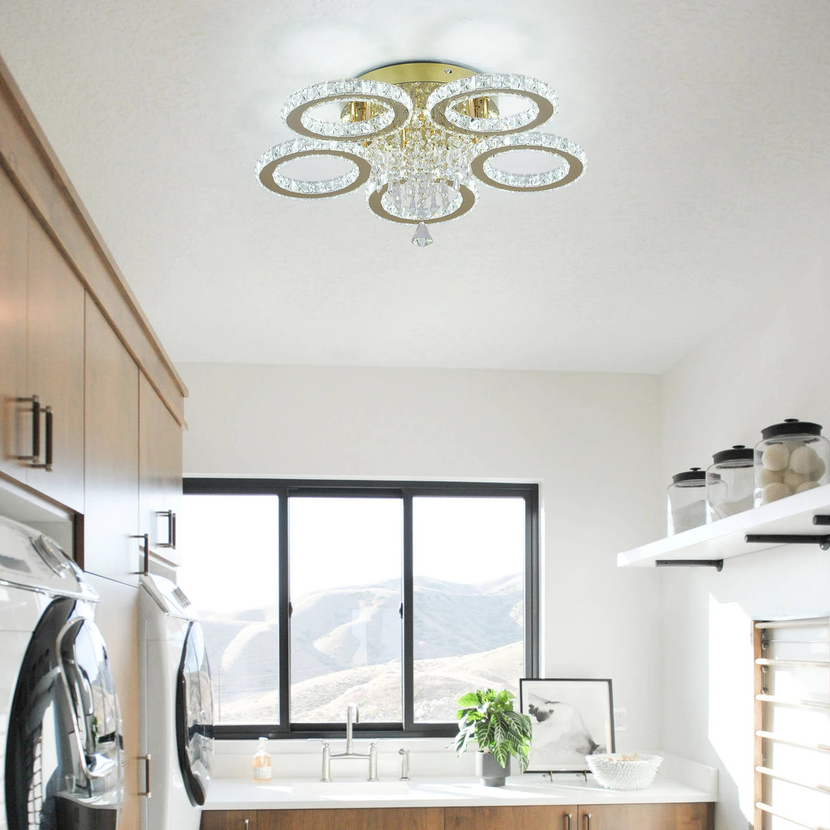 VETRULUS Crystal LED Ceiling Chandelier For Modern Home Lighting