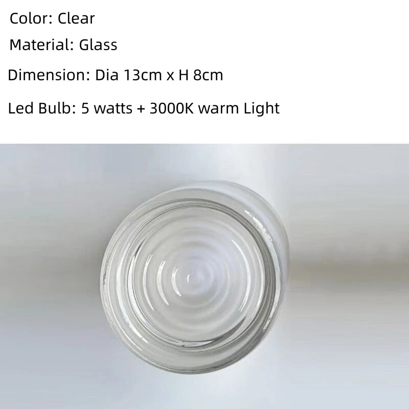 JIANKEXING Glass LED Wall Lamp Sconce Indoor Lighting