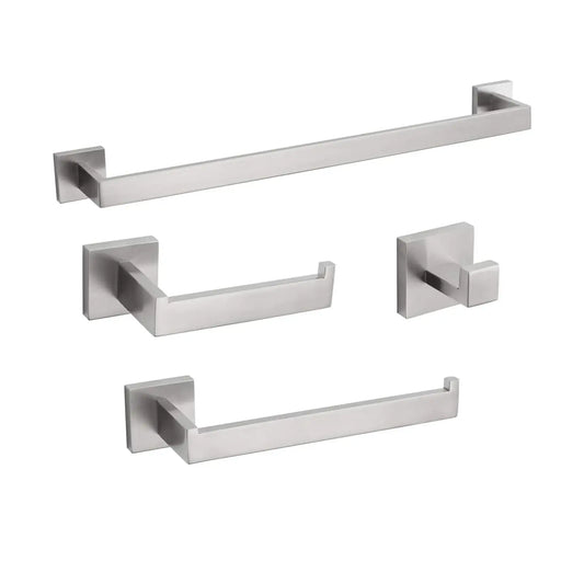 Dqok Stainless Steel Bathroom Hardware Set With Rack Shelf