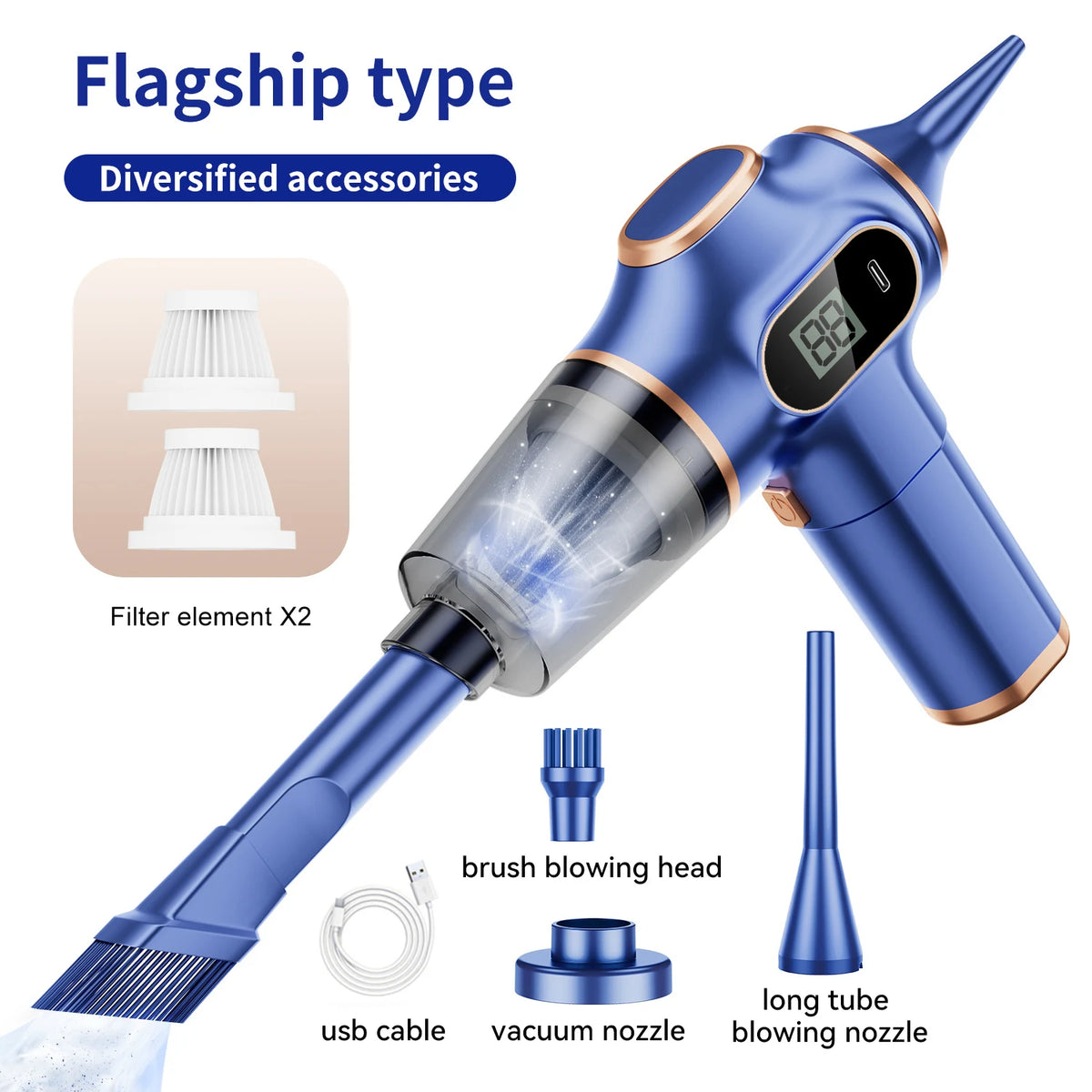 Wireless Mini Car Vacuum Cleaner For Home And Office