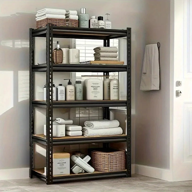 Heavy Duty Steel Five Tier Utility Garage Storage Racking Shelving Unit For Tools