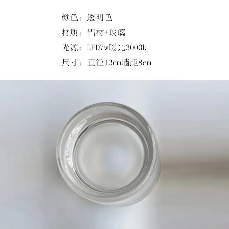 JIANKEXING Glass LED Wall Lamp Sconce Indoor Lighting