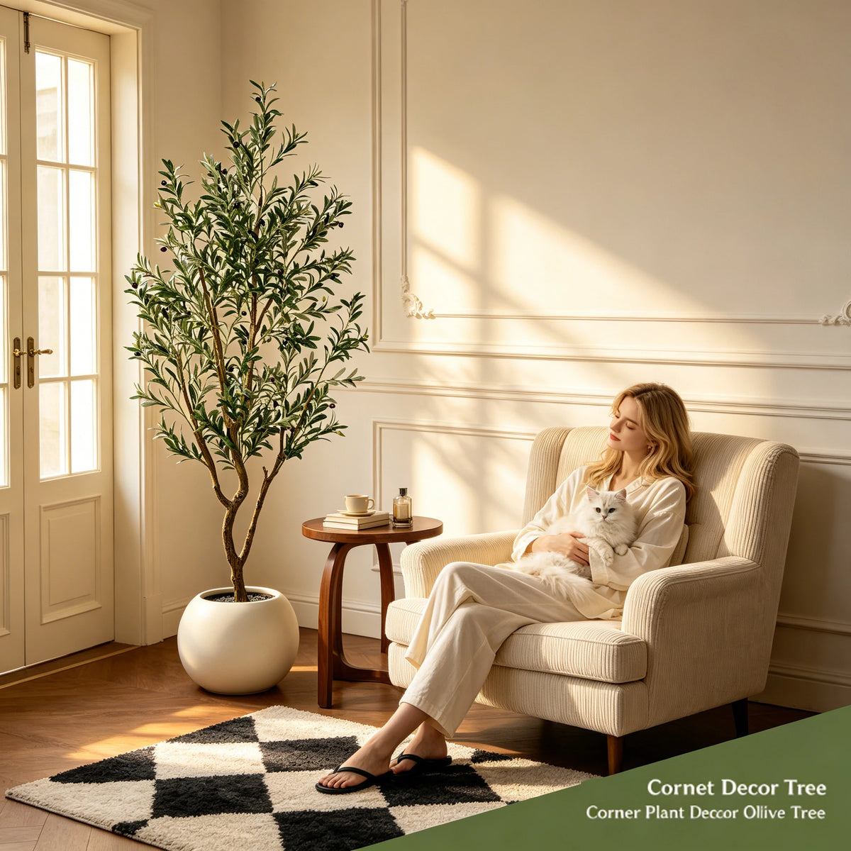 Olitree Artificial Olive Tree With Pot For Indoor Decoration