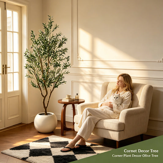 Olitree Artificial Olive Tree With Pot For Indoor Decoration