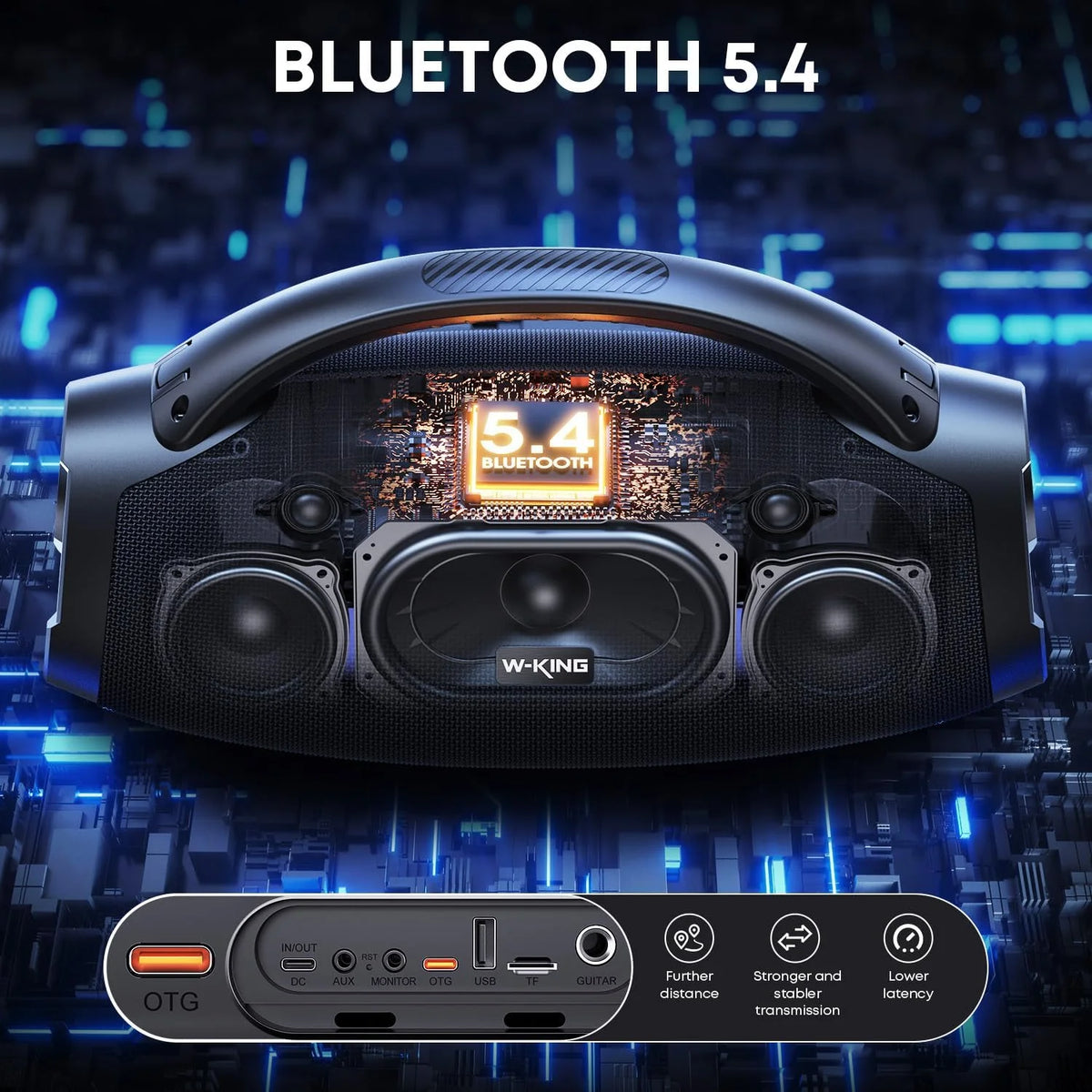 W-KING Wireless Bluetooth Speaker For Outdoor Entertainment
