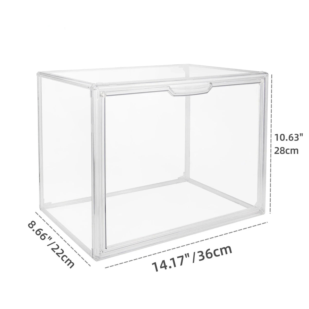 Clear Large Capacity Acrylic Display Case Storage Box Organizer For Figures Toys