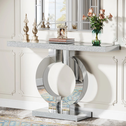 Tribesigns Modern Mirrored Console Table For Hallway Entry