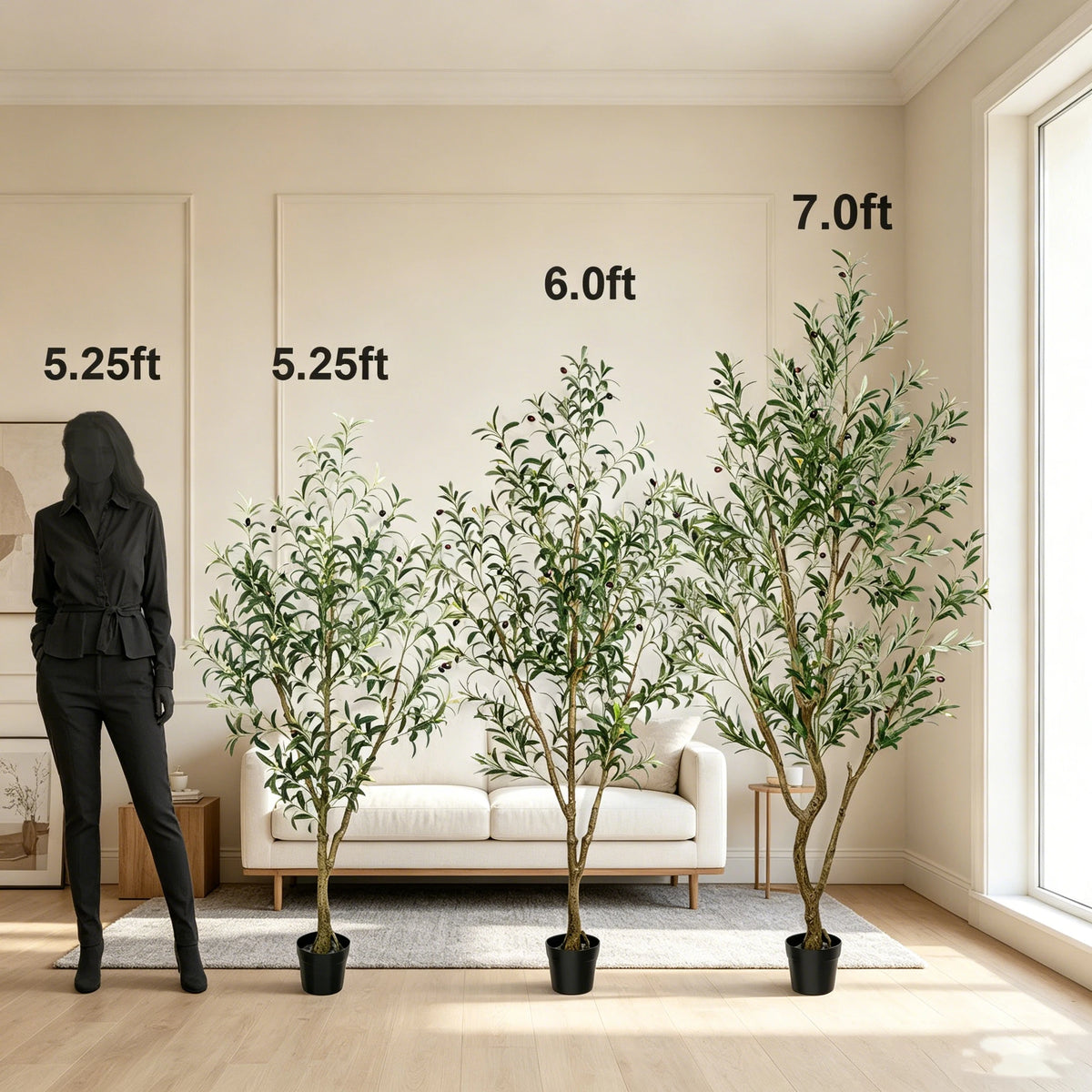 Olitree Artificial Olive Tree With Pot For Indoor Decoration