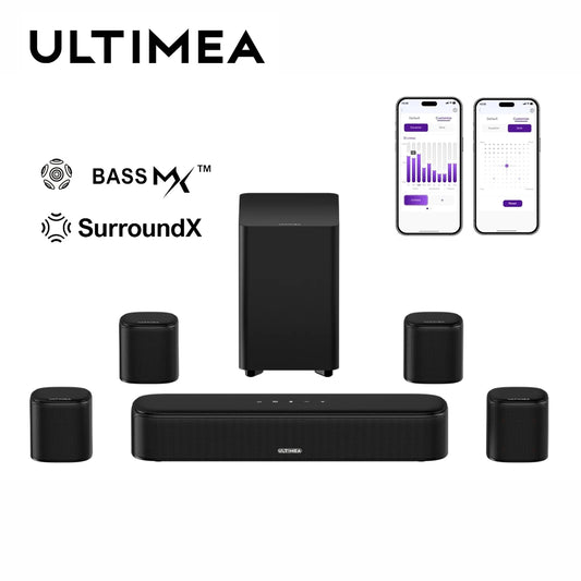 Ultimea 330W Virtual Surround Soundbar With Subwoofer And App Control