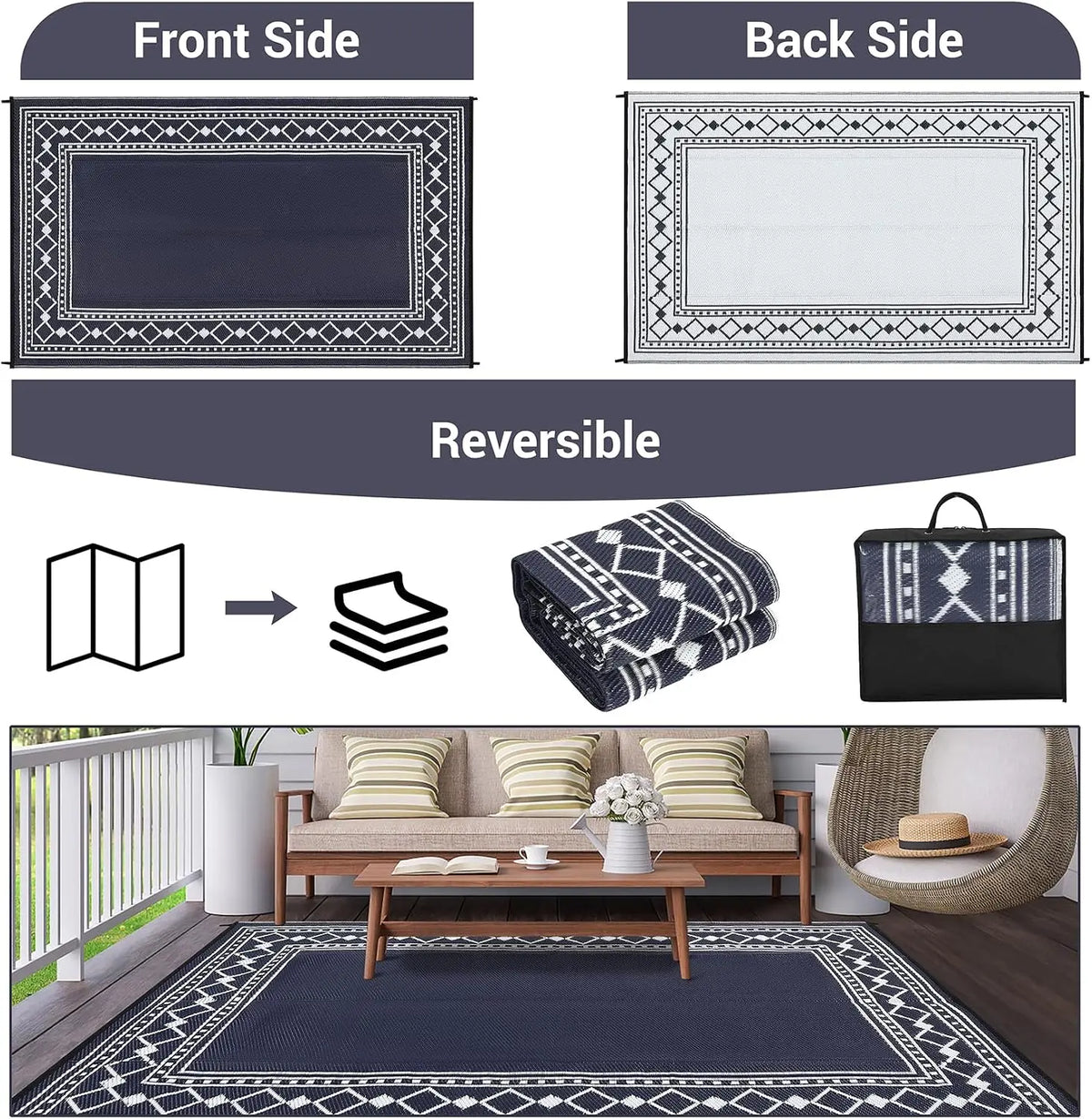 Garvee Waterproof Washable Polyester Area Rug For Home Decor