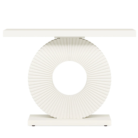 Tribesigns Modern Console Table With Geometric Base Entryway Table