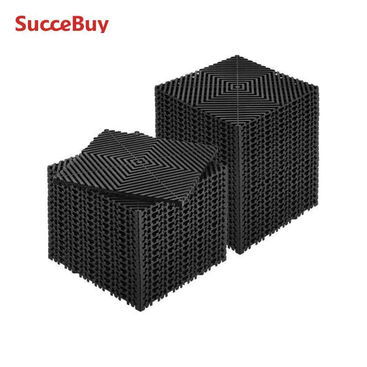 Interlocking Non Slip Drainage Floor Tile Mat For Bathroom Use