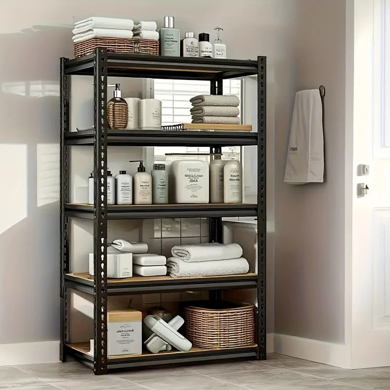 Heavy Duty Steel Five Tier Utility Garage Storage Racking Shelving Unit For Tools