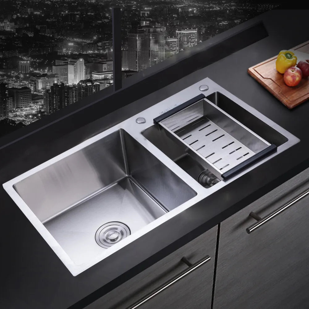 Stainless Steel Double Bowl Drop-In Kitchen Sink