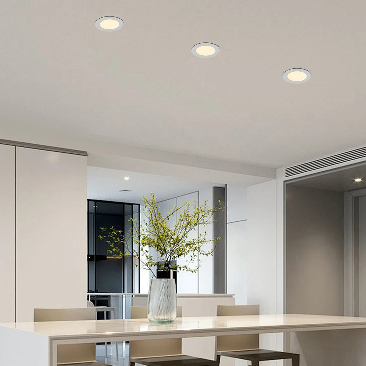 ARLGSITE Dimmable Recessed LED Ceiling Light Adjustable Color Temperature
