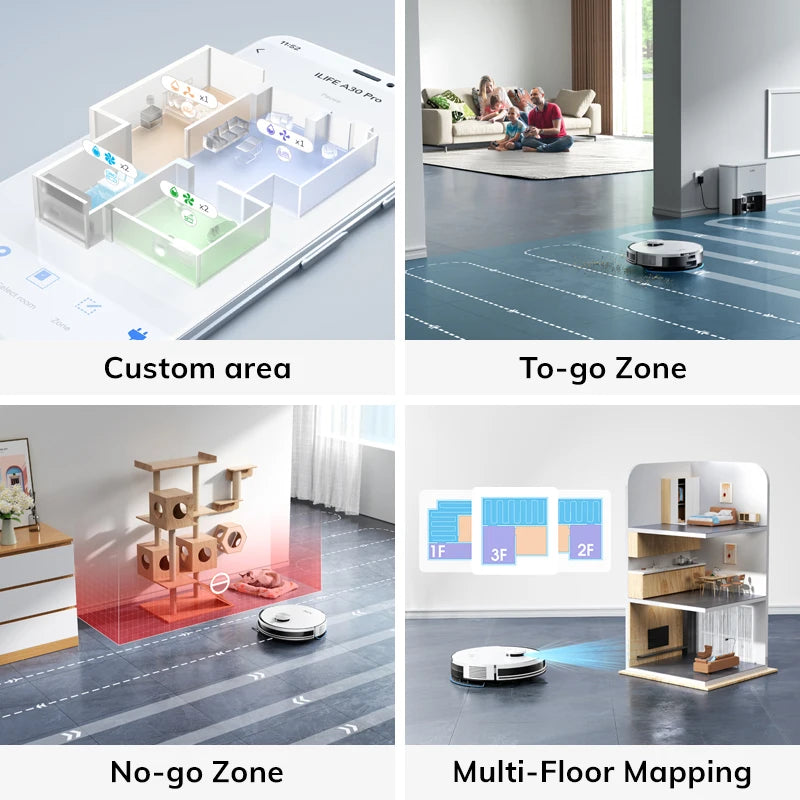 ILIFE A30 Pro Robot Vacuum Mop With Smart App Control