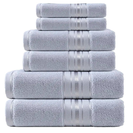 Premium 6 Piece Cotton Bath Towel Set For Modern Homes