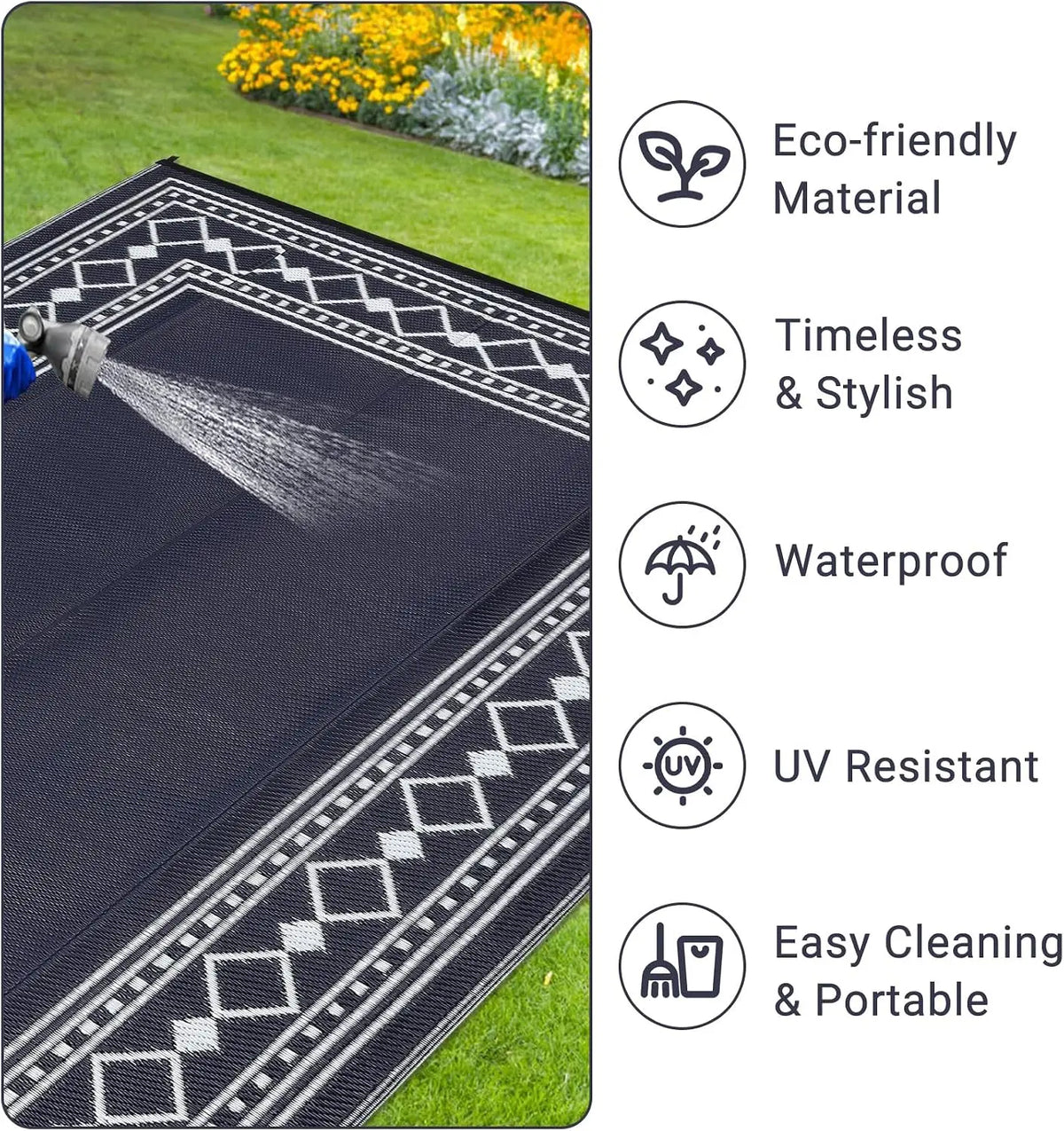Garvee Waterproof Washable Polyester Area Rug For Home Decor