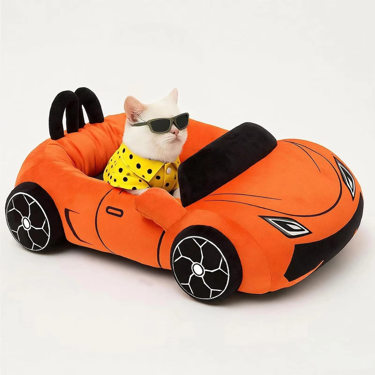 CWV Supercar Cat Bed, Soft Washable Cozy Pet Sleeping Mat