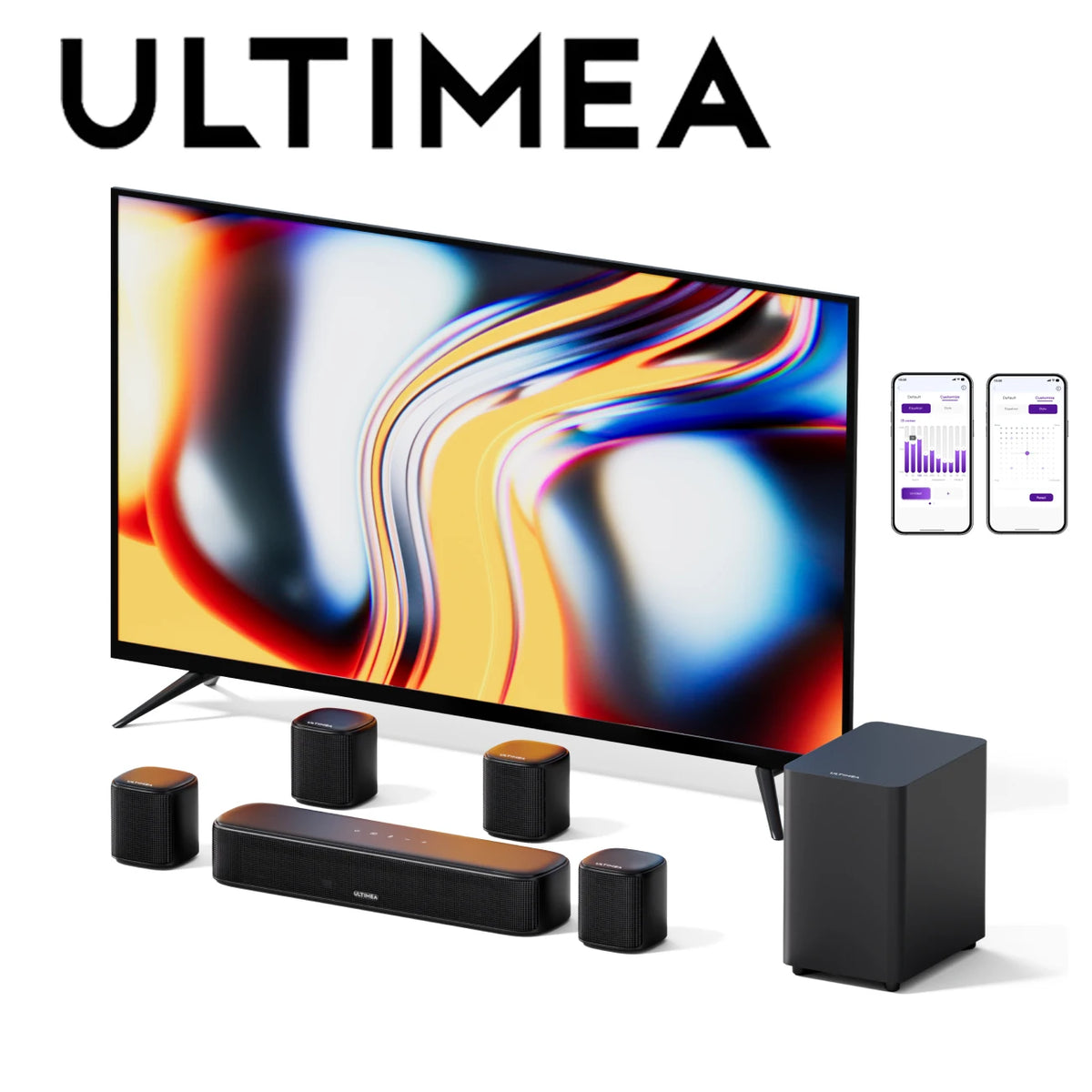 Ultimea 330W Virtual Surround Soundbar With Subwoofer And App Control