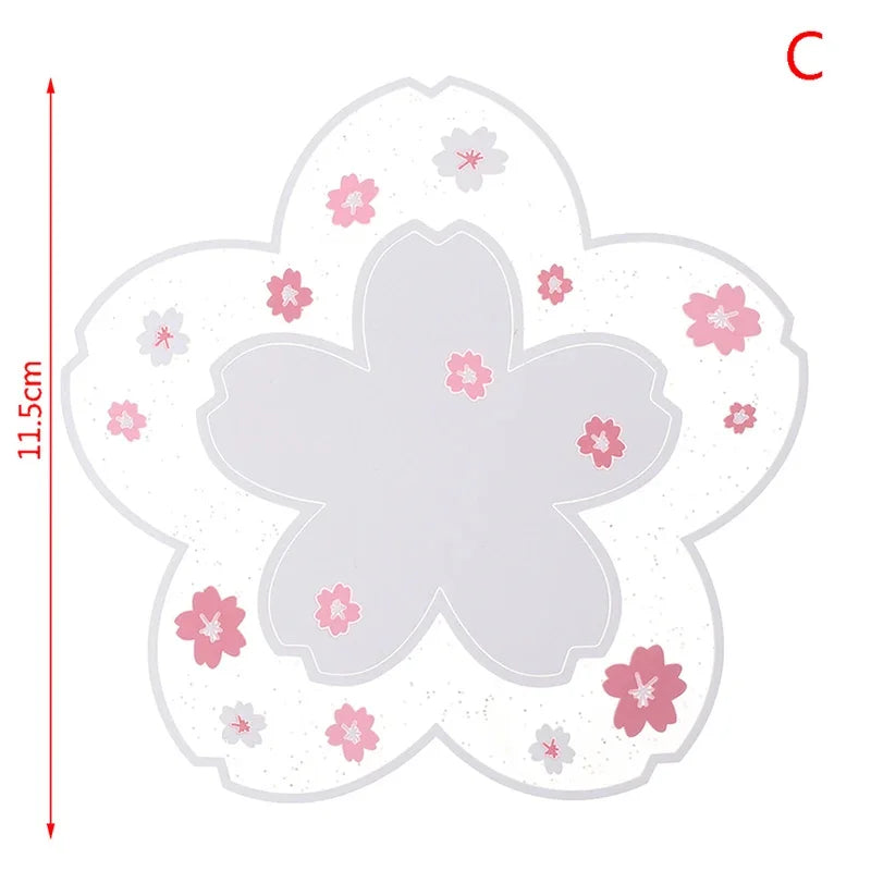 Silicone Cherry Blossom Heat Resistant Dining Table Mat And Coaster