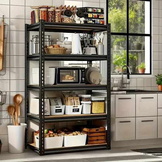 Heavy Duty Steel Five Tier Utility Garage Storage Racking Shelving Unit For Tools